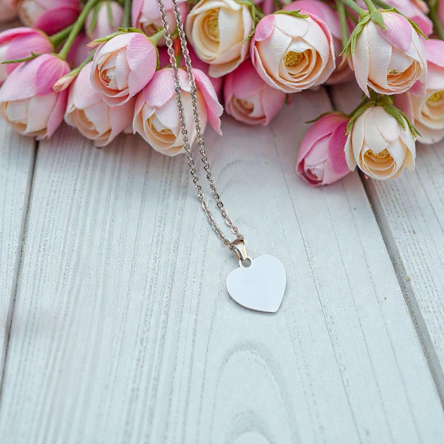 Actual Handwriting/Drawing Heart Necklace (20mm Heart)