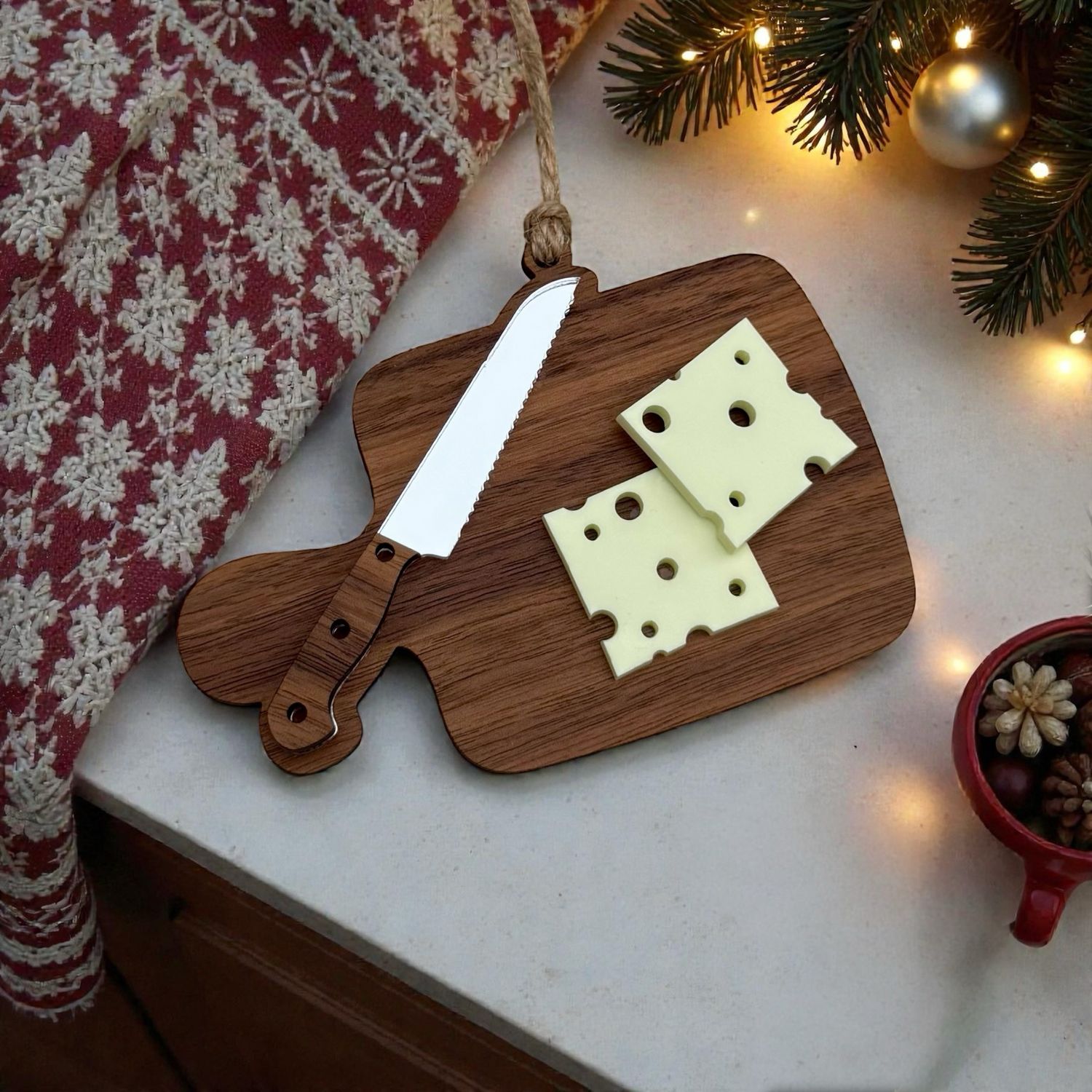 Cheese Board Ornament