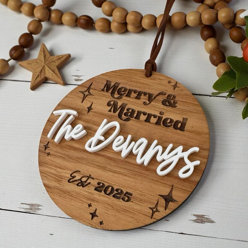 Merry &amp; Married Ornament