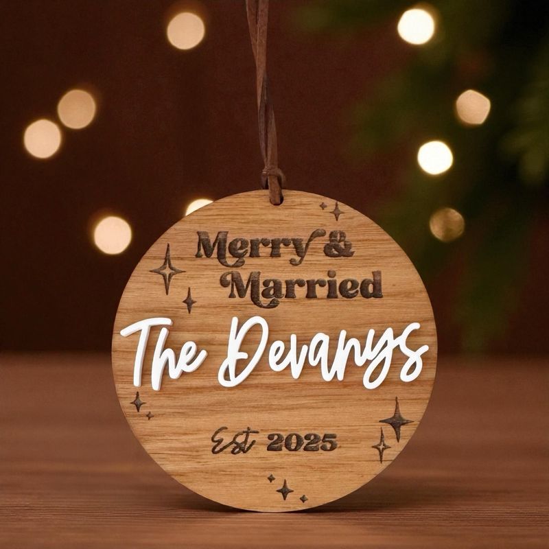 Merry &amp; Married Ornament