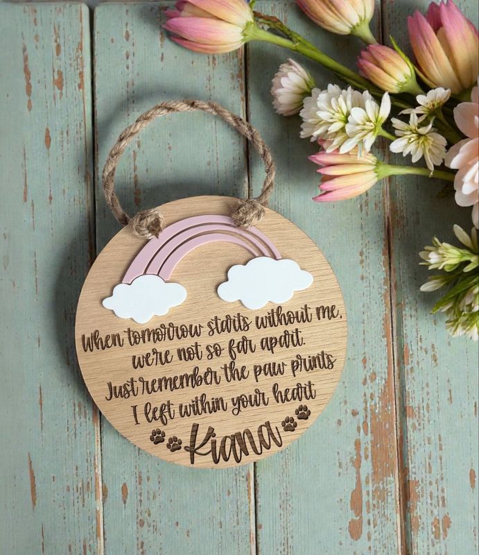 “When Tomorrow” Personalized Sign