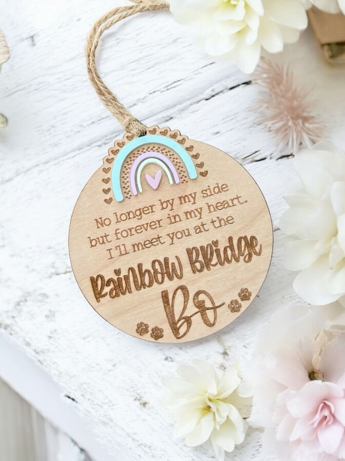 Personalized Pet Rainbow Bridge Ornament