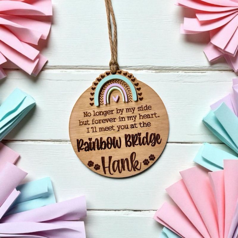 Personalized Pet Rainbow Bridge Ornament