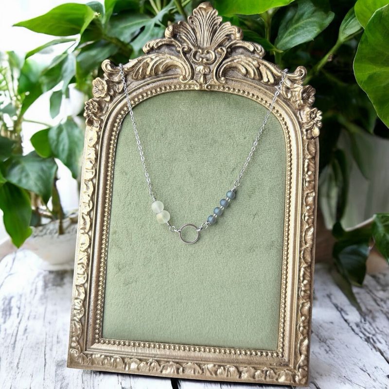 Handmade Necklace (moonstone/moody blue)