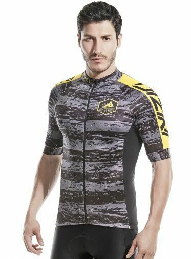 Cycling Jersey GRA/YEL
