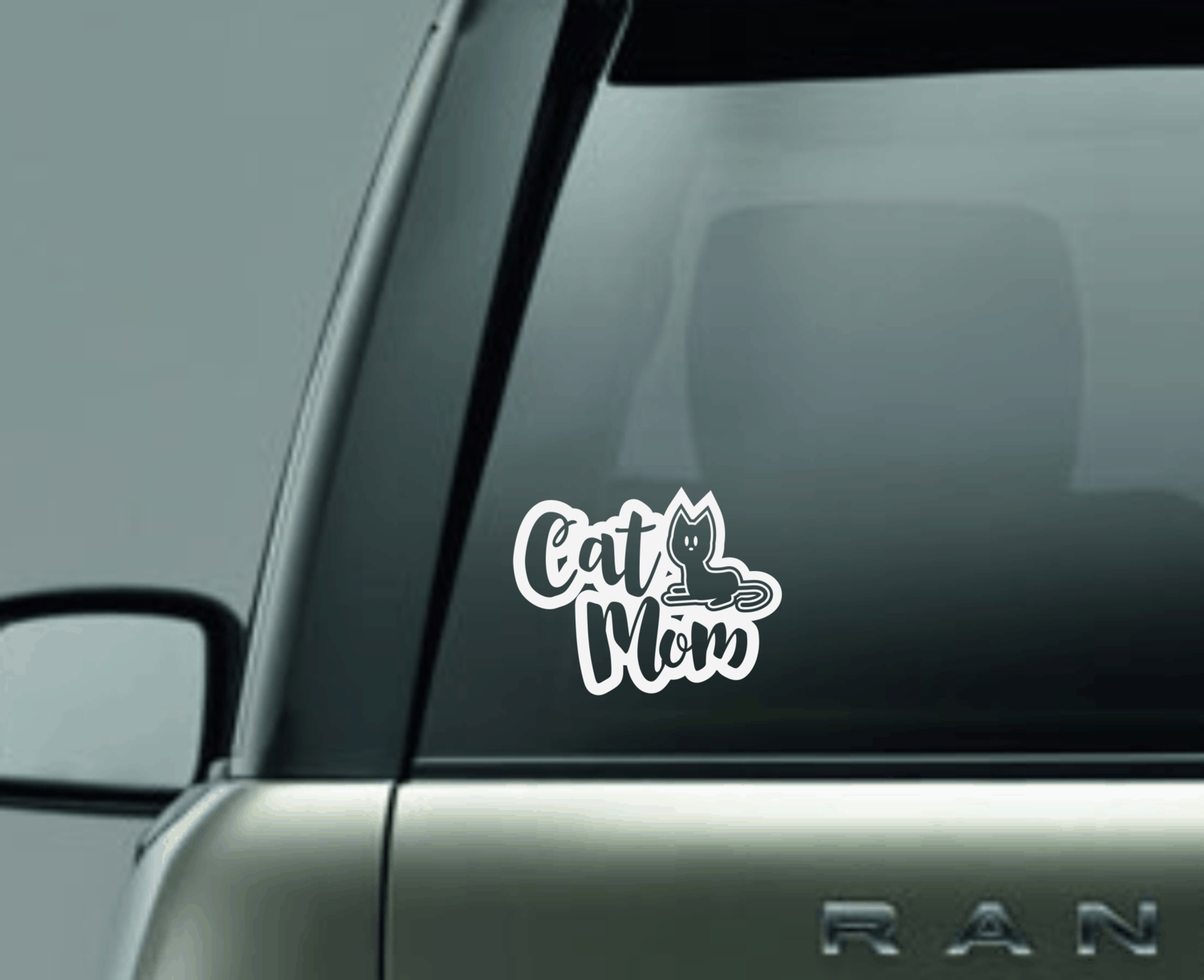 Cat Mom Window Decal