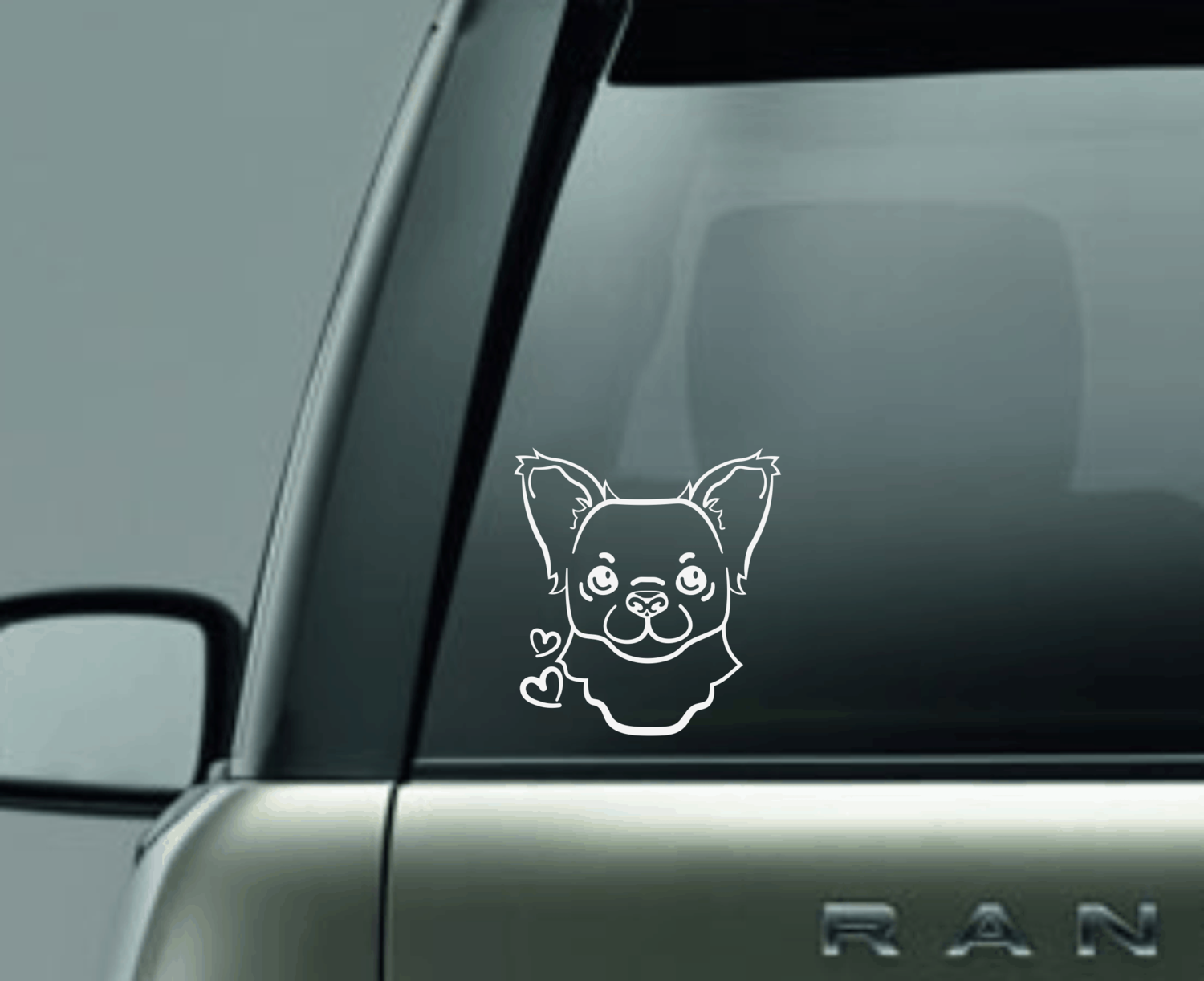 Chihuahua Love Window Decal