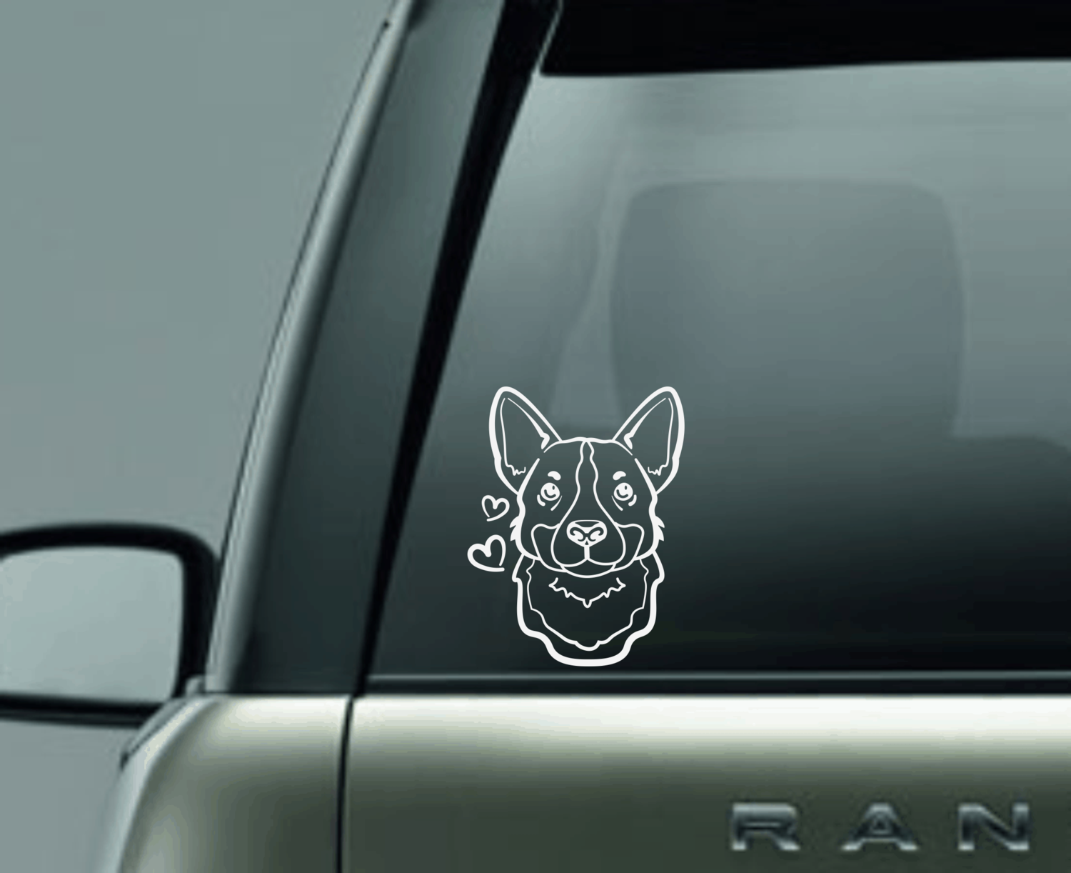 Corgi Love Window Decal