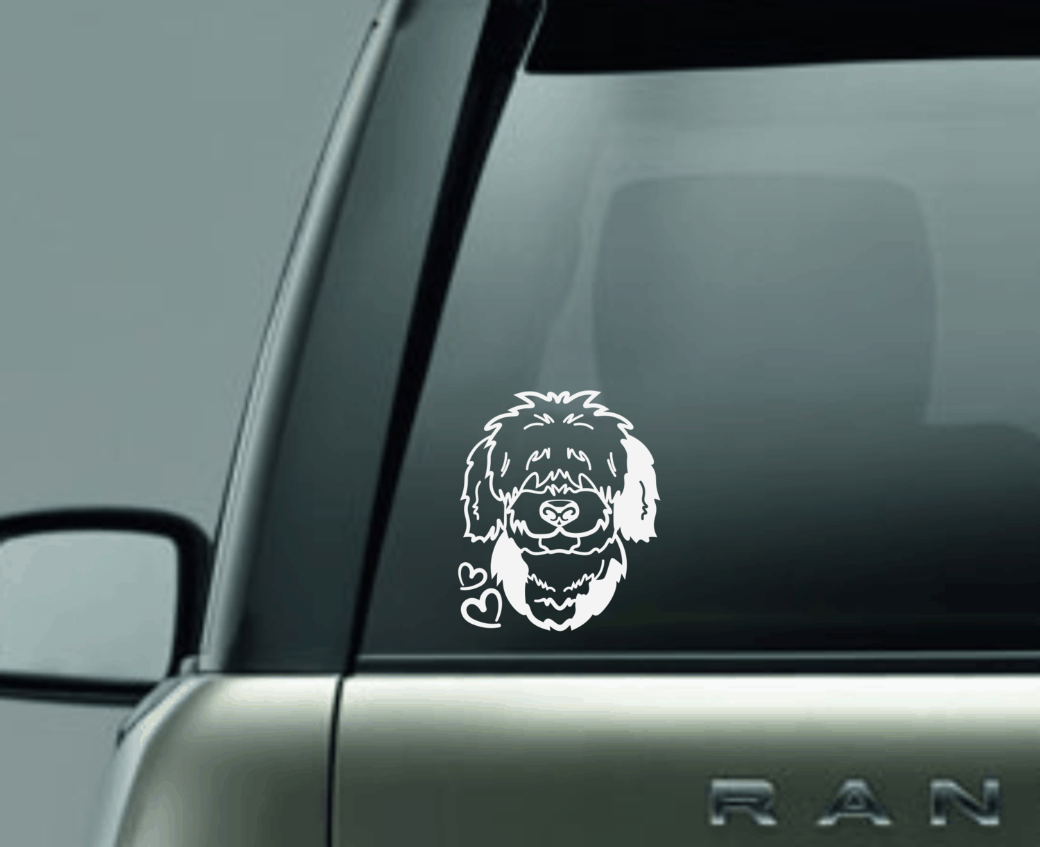 English Sheepdog Love Window Decal