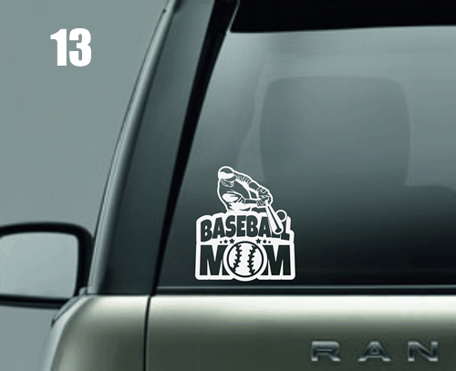 Baseball Mom Window Decal