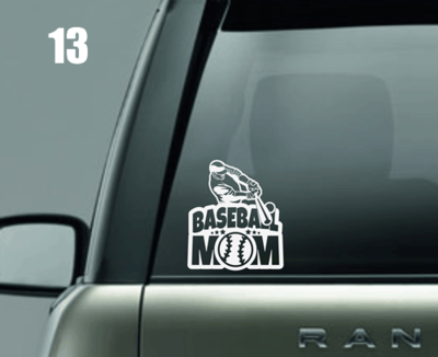 Baseball Mom Window Decal Baseball Mom Window Decal