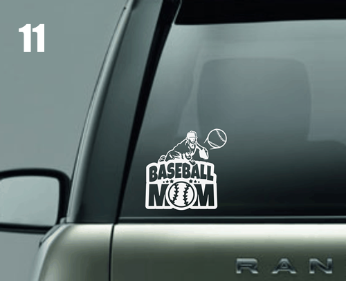 Baseball Mom Window Decal