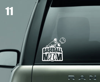 Baseball Mom Window Decal Baseball Mom Window Decal