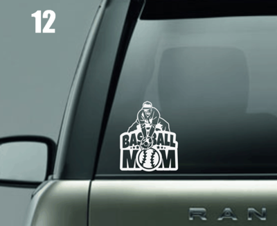 Baseball Mom Window Decal Baseball Mom Window Decal