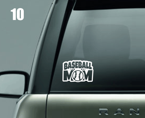 Baseball Mom Window Decal