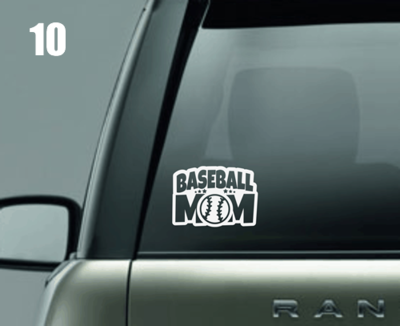 Baseball Mom Window Decal Baseball Mom Window Decal