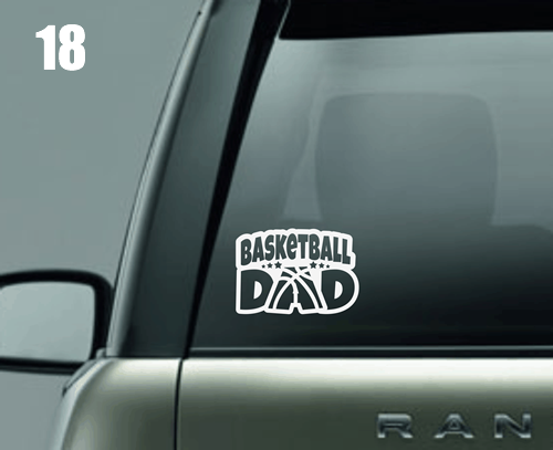 Basketball Dad Window Decal