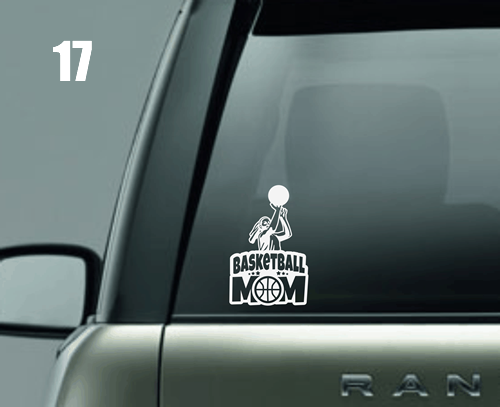 Basketball Mom (Female Player) Window Decal