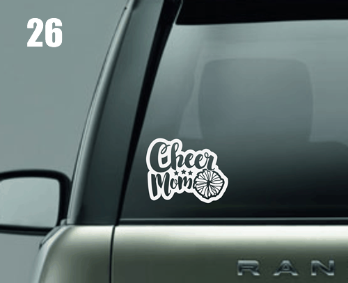 Cheer Mom Window Decal