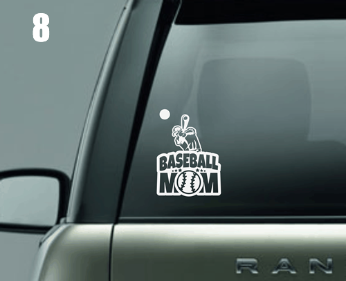 Baseball Mom Window Decal