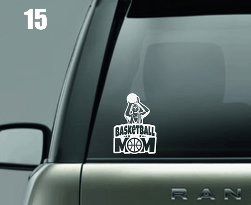Basketball Mom (Female Player) Window Decal