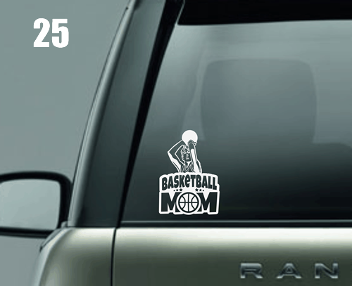 Basketball Mom (Male Player) Window Decal Basketball Mom (Male Player) Window Decal