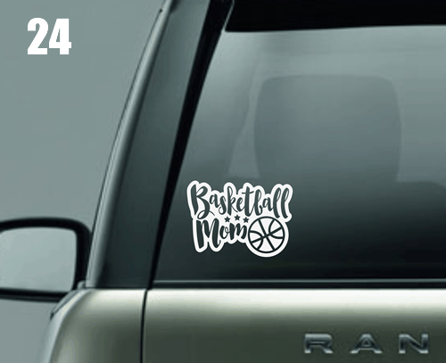 Basketball Mom Window Decal