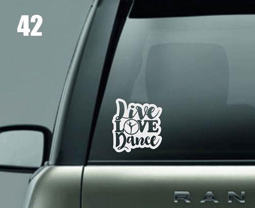 Live Love Dance Window Decal Live Love Dance Window Decal