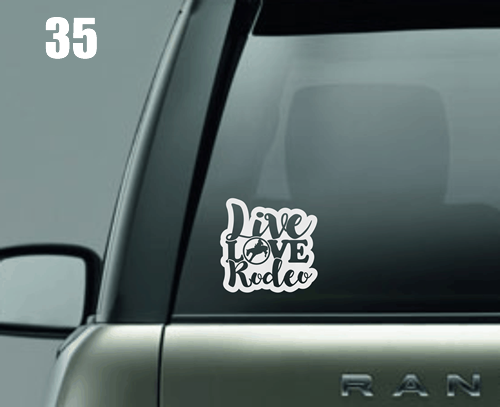 Live Love Rodeo Window Decal