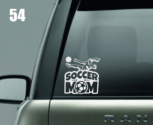 Soccer Mom (Female Player) Window Decal