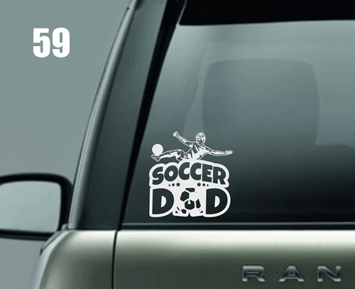 Soccer Dad (Male Player) Window Decal