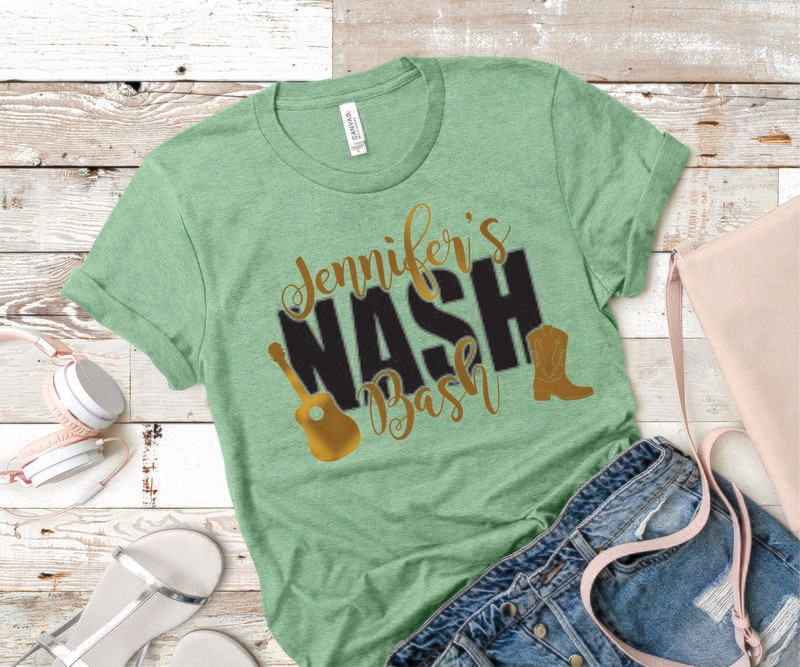 Custom Nash Bash Bachelorette Party Tee Shirts
