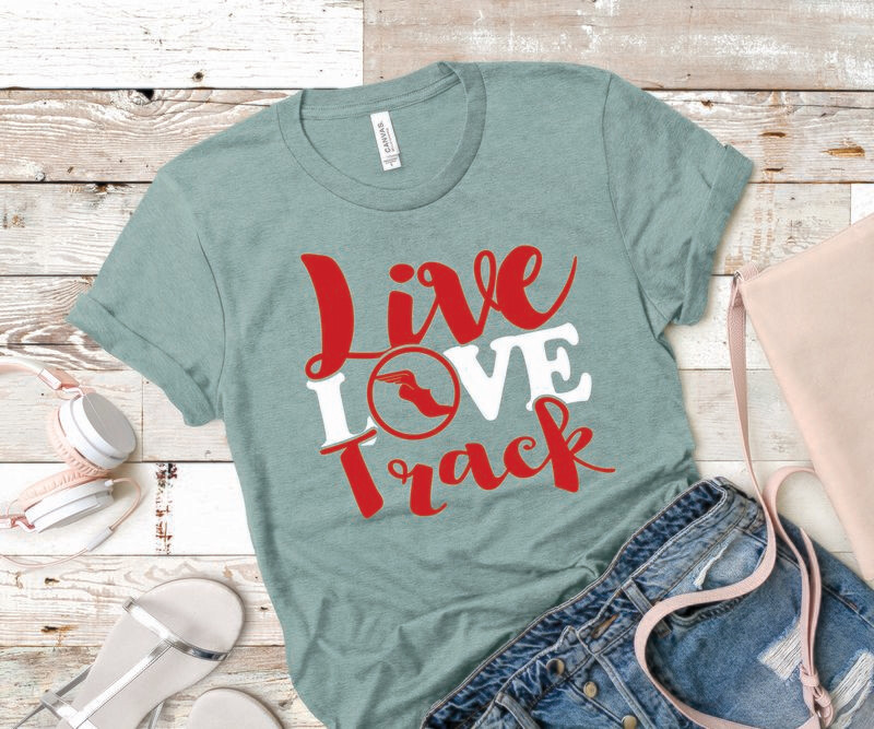 Live Love Track Tee Shirt
