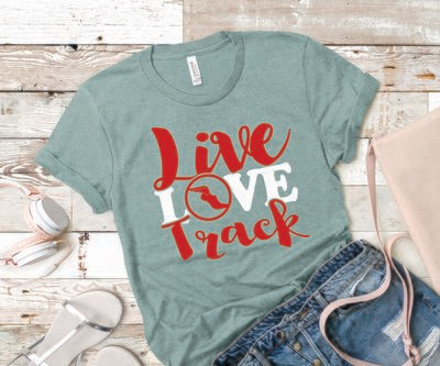 Live Love Track Tee Shirt