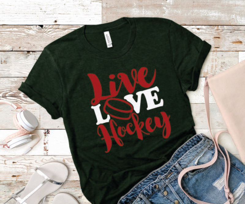 Live Love Hockey Tee Shirt