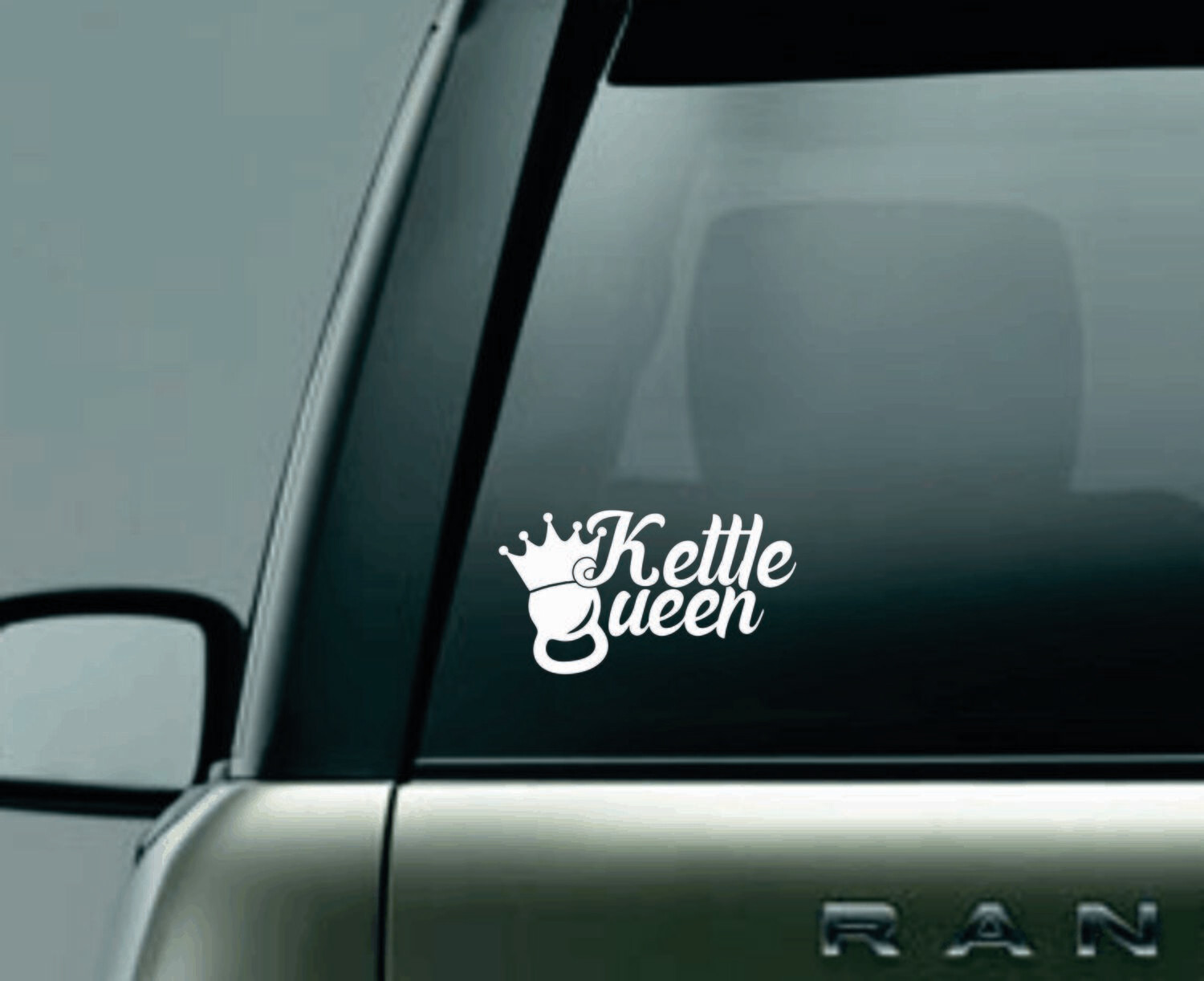 Kettle Bell Queen Window Decal