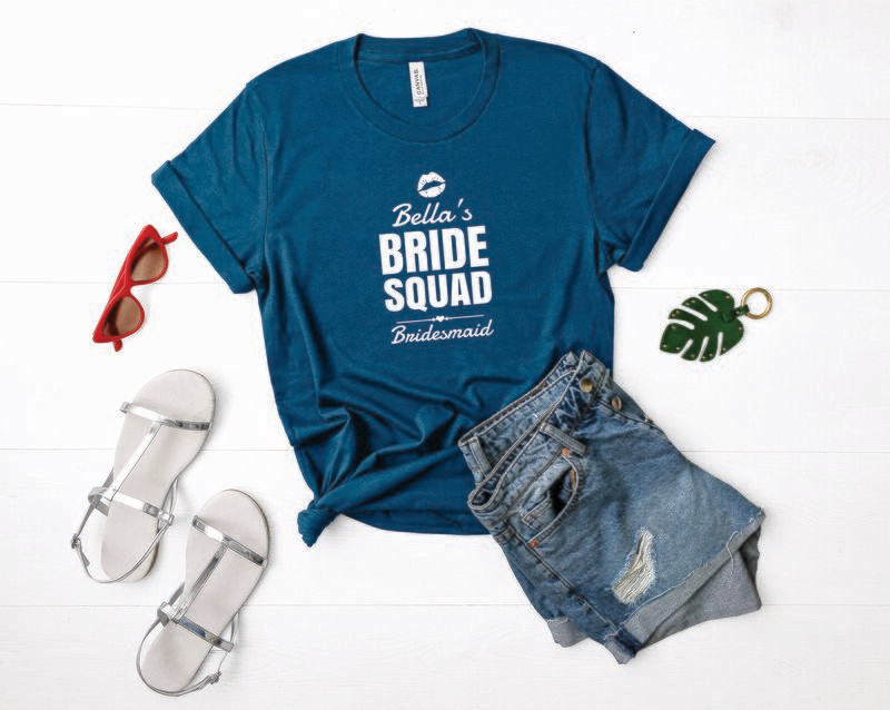 Custom Bride Squad Tee Shirt