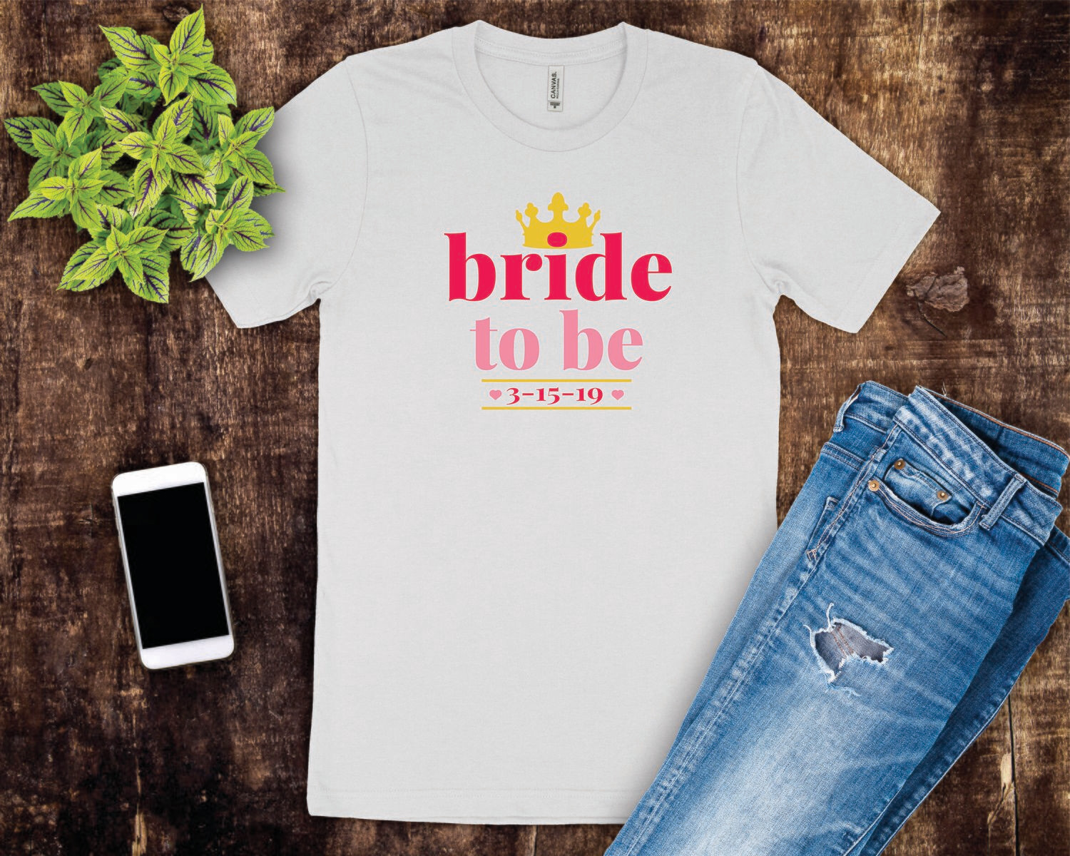 Custom Bride to Be Tee Shirt