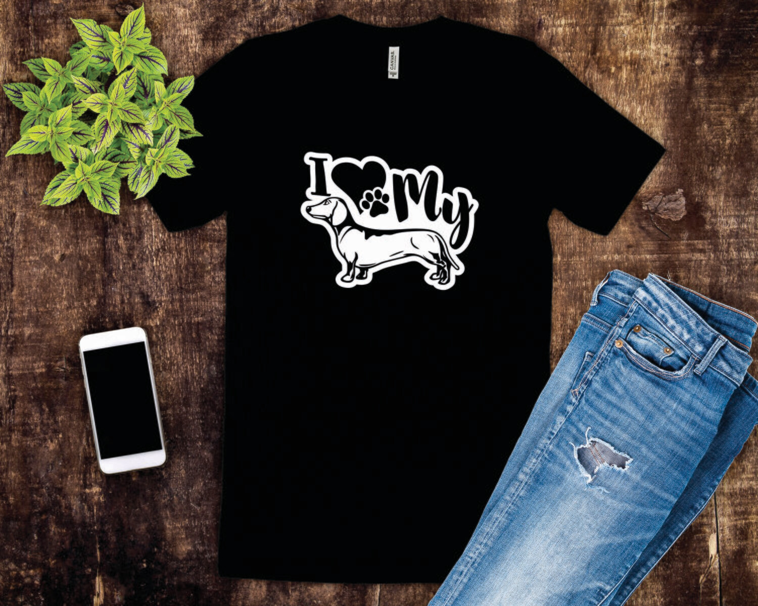 Custom I Love My.... Dog Tee Shirt
