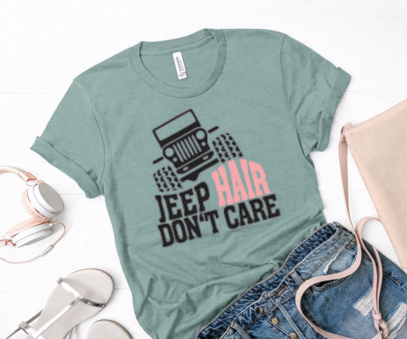 Jeep Hair, Don't Care Tee Shirt