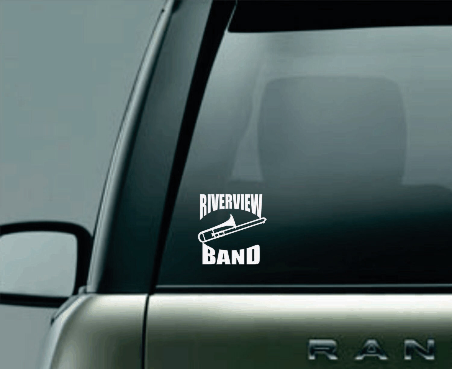 Custom Band Trombone Window Decal