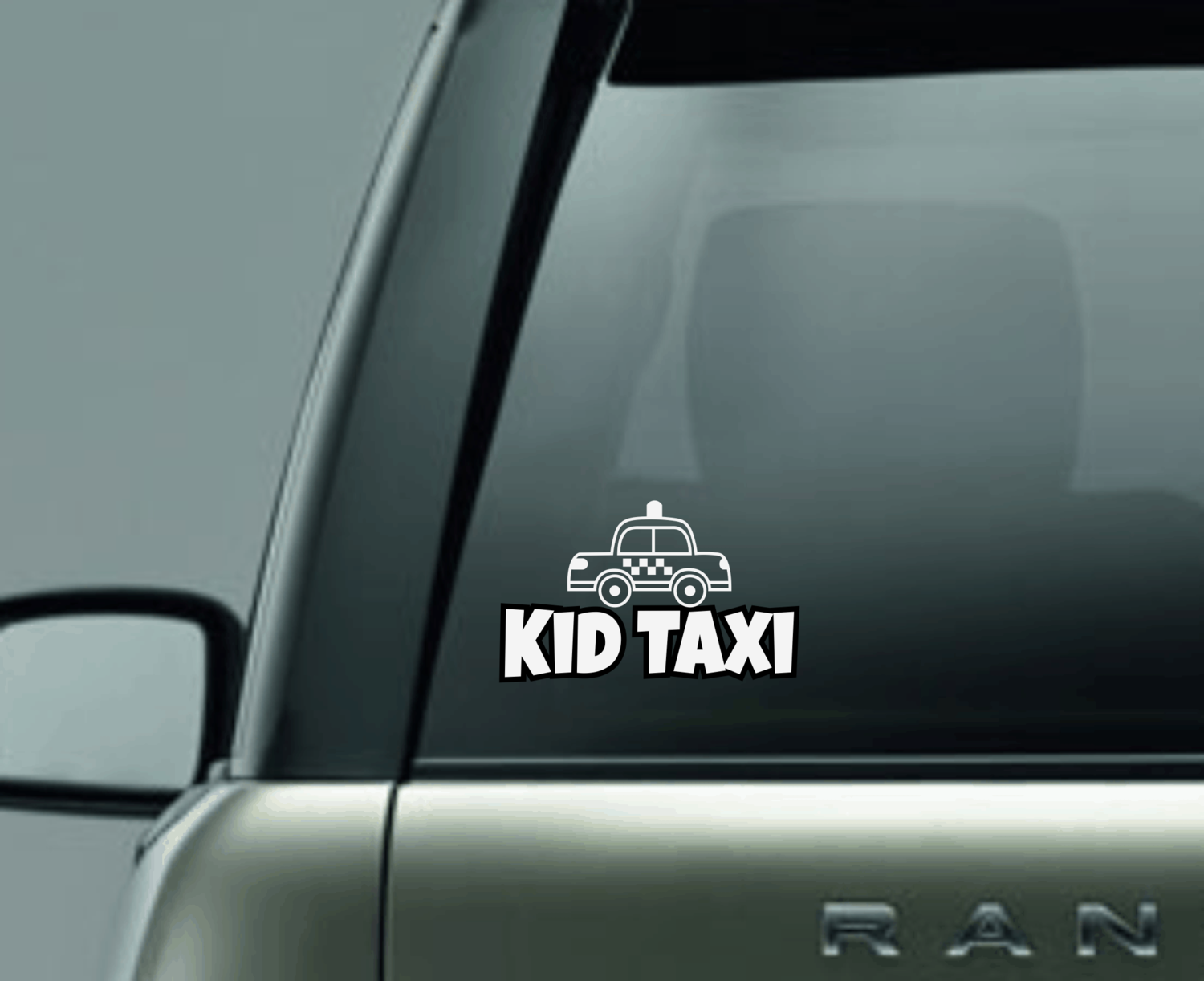 Kid Taxi Window Decal Kid Taxi Window Decal