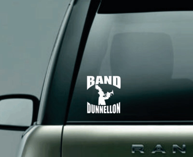 Custom Band Trumpet Window Decal