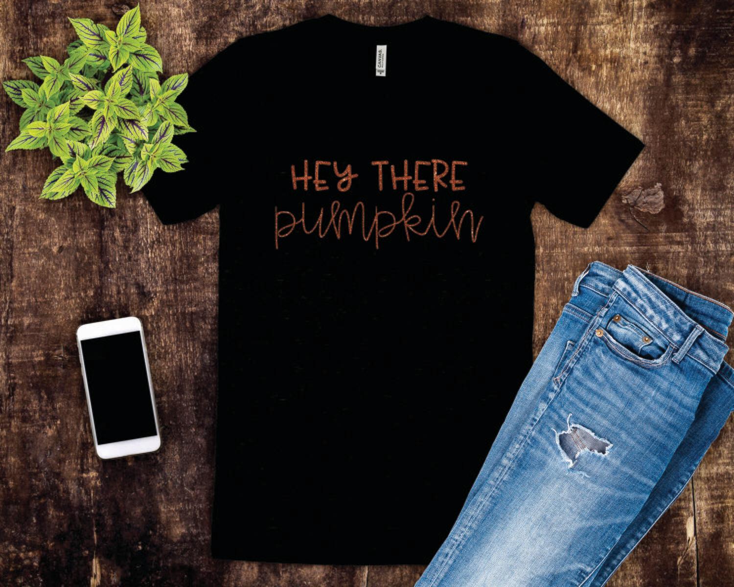 Hey There Pumpkin Glitter Tee Shirt
