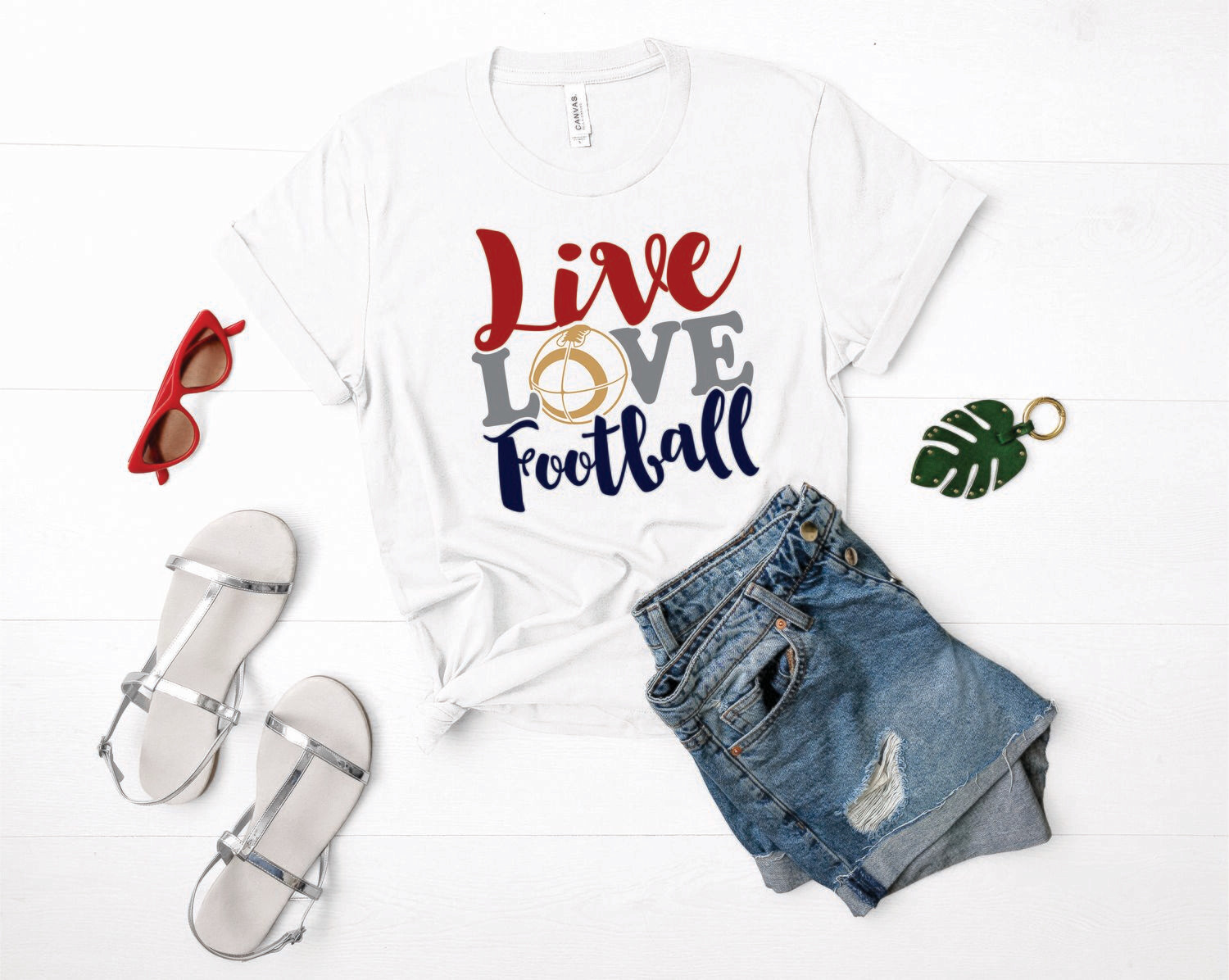 Live Love Football Tee Shirt