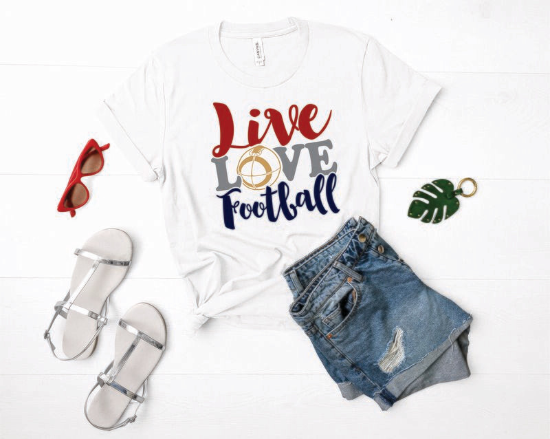 Live Love Football Tee Shirt