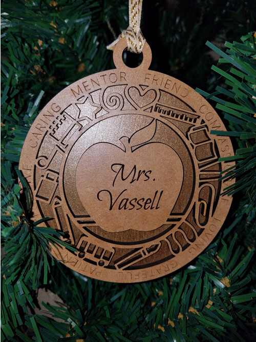 Custom Teacher Ornament