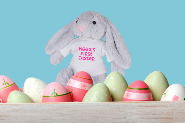 Personalized Plush Bunny