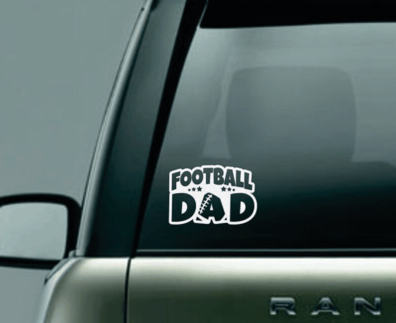 Football Dad Window Decal