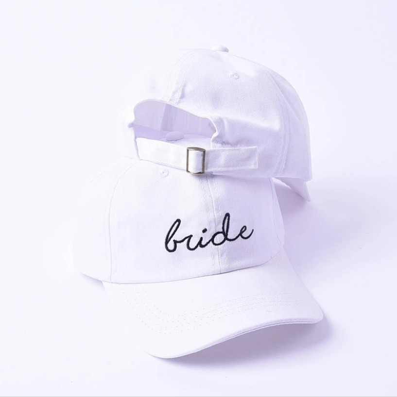 Embroidered Bride Squad Caps, Type: Bride